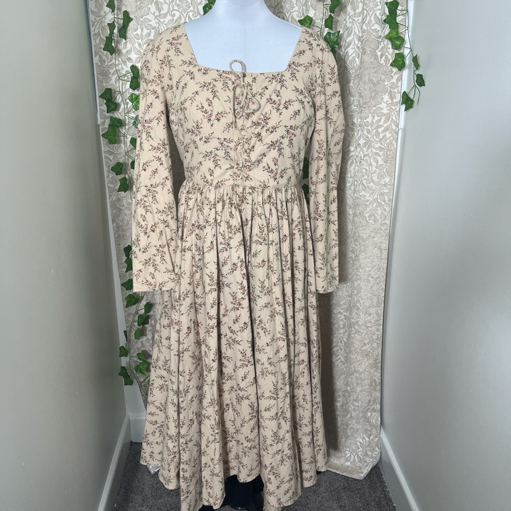 NWT Jessakae floral lace up cottagecore dress | Women’s large